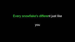 Every Snowflake Is Different Just Like You | My Chemical Romance | Karaoke