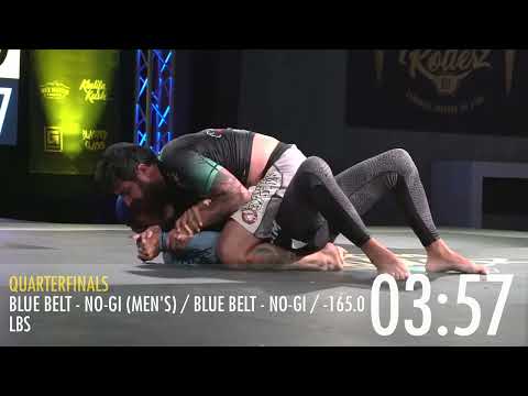 Michael Quinn vs Maurice Wilkins - Mens Blue Belt -165 lb. No-Gi - High Rollerz Jiu Jitsu Open