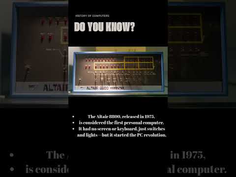 Altair 8800 (1975)  #historyofcomputers #littleknownfacts #news