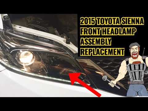 2011 - 2020 TOYOTA SIENNA HEADLIGHT HOUSING ASSEMBLY REPLACEMENT - 2012 2013 2014 2015 2016 2019 20