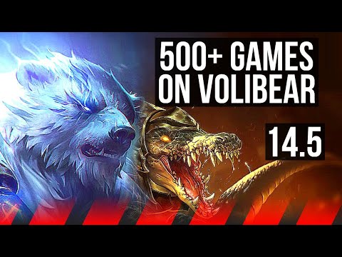 VOLIBEAR vs RENEKTON (TOP) | 6/1/4, 500+ games | KR Grandmaster | 14.5