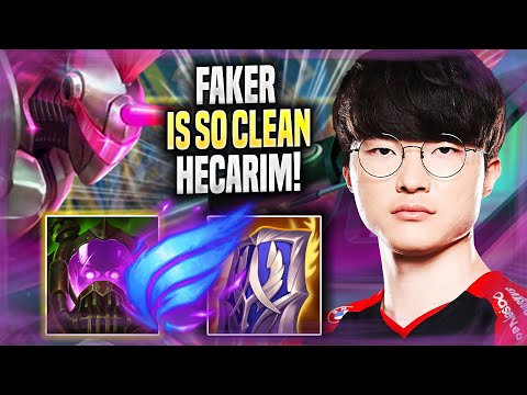 FAKER IS SO CLEAN WITH HECARIM! - T1 Faker Plays Hecarim JUNGLE vs Viego! | Season 2022