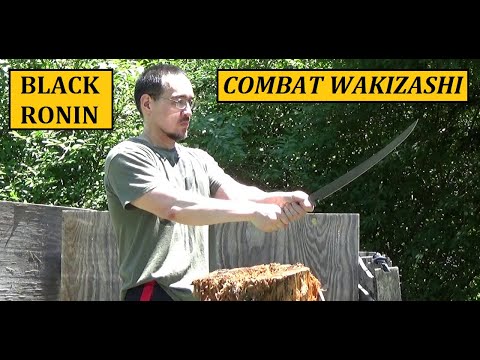 United Cutlery Black Ronin Combat Wakizashi Machete ($44) VS. Water Jugs
