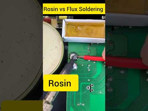 Rosin vs Flux Soldering on PCB #soldering #pcb #flux #rosin #pcbassembly #pcbassembly #pcbrepair