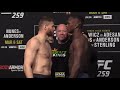 UFC 259: Jan Blachowicz vs. Israel Adesanya Weigh-In Staredown - MMA Fighting