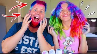 3 ЦВЕТА ВОЛОС ЧЕЛЛЕНДЖ 😱 3 Hair Color Challenge МЫ Рисуем ВЫ Голосуете НОВЫЙ 3 маркера челлендж