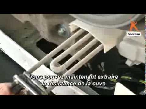 comment demonter la resistance d'un lave linge