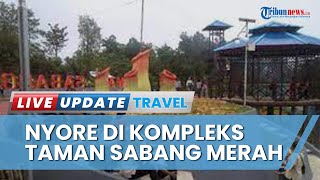 Serunya Jogging Sambil Nyore Nikmati Sunset  di Kompleks Taman Sabang Merah Kabupaten Sanggau Kalbar