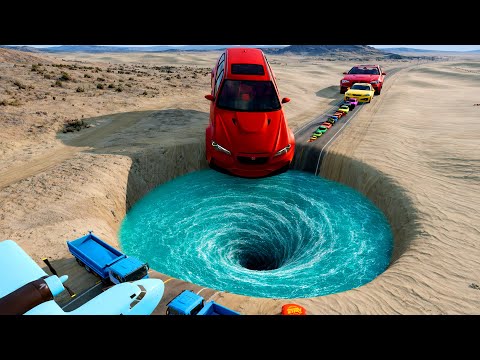 🔥 BIG & SMALL CARS vs GIANT PIT #112 💥 – BeamNG.drive Extreme Crash Challenge | Impala BeamNG