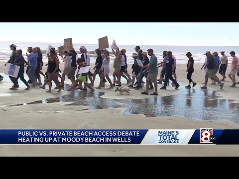 Battle for the beach: Residents fight beachgoers over access to Moody Beach
