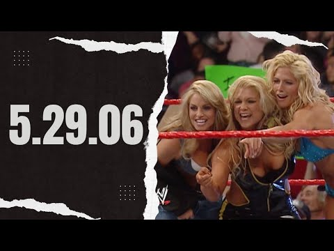 WWE Raw - 05.29.06 - Beth Phoenix & Torrie Wilson w/ Trish Stratus vs Candice & Victoria w/ Mickie
