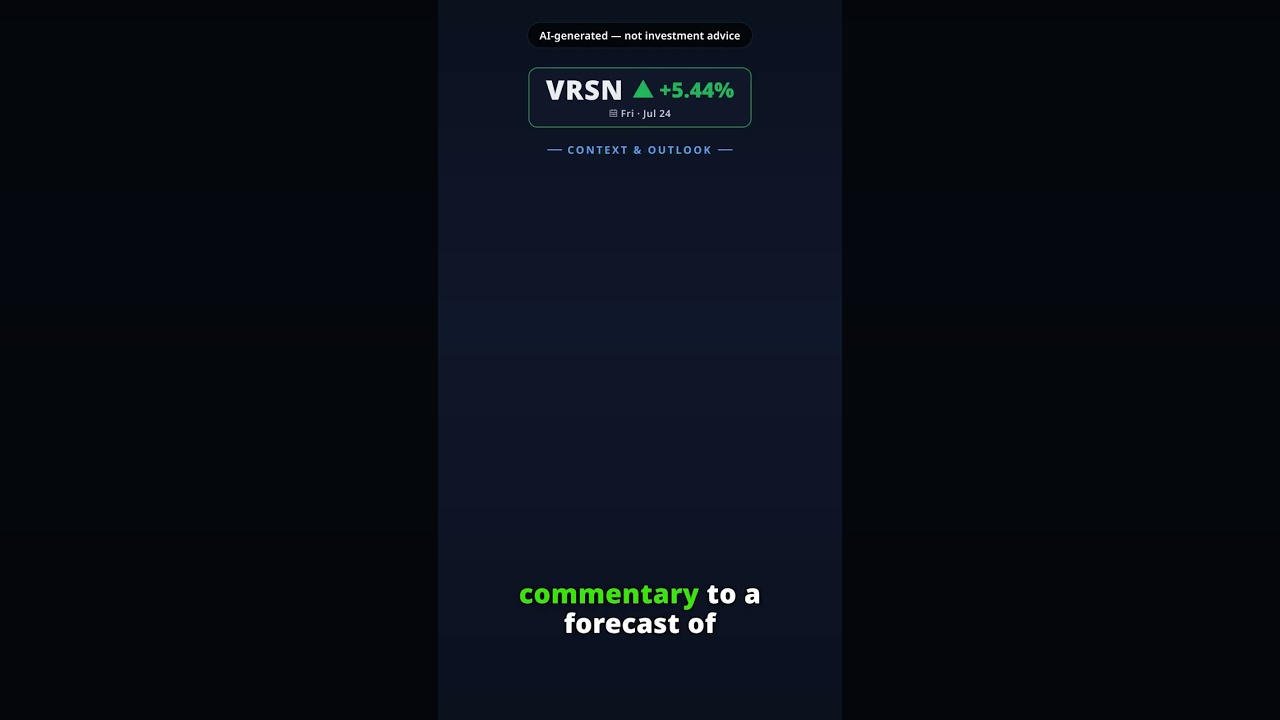 Why Is Verisign Stock Leaping Today? VRSN +5.44% (Jul 24)