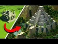 Upgrading Minecraft's Jungle Temple To This EPIC Ancient Aztec Pyramid!