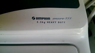 Simpson Washer Out of Balance, Agitates in one direction, or No power