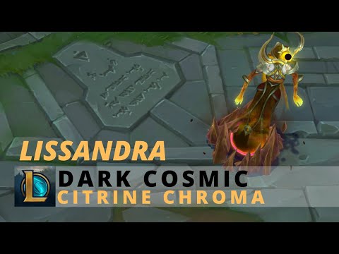 Dark Cosmic Lissandra Citrine Chroma - League Of Legends