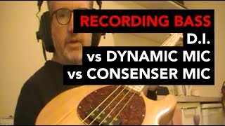 Video thumbnail for Recording bass on Tascam 134 cassette: D.I. vs Dynamic mic vs Condenser mic by Multitrack Cassette Fans