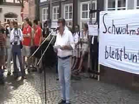 Die Schwalm bleibt bunt! Kundgebung v. 27.7.08