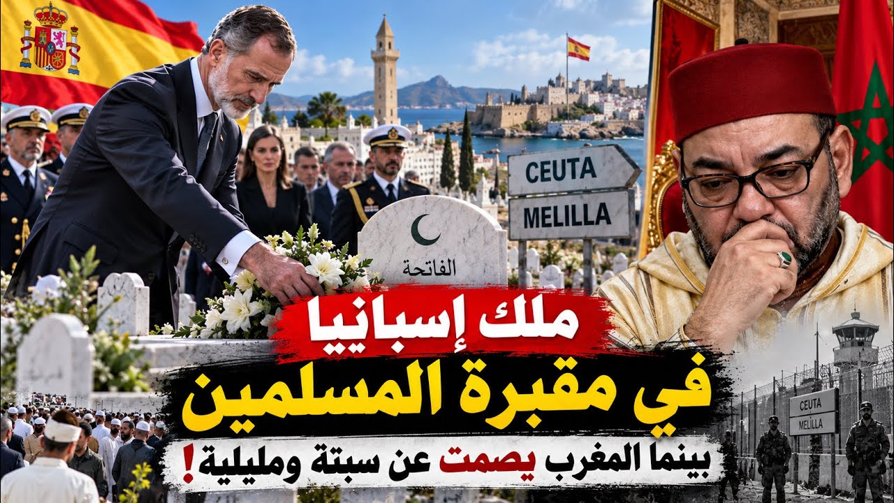 ملك إسبانيا يترحّم على مــ وتى المسلمين في سبتة… فأين محمد السادس؟!