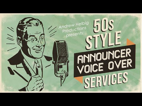 50s Announcer Voice Over Demo by Andrew Helbig | 2019