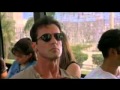 Sylvester Stallone in a bus fight