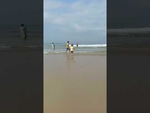 Father and Son Playing on the Beach #beach #father #son #funny