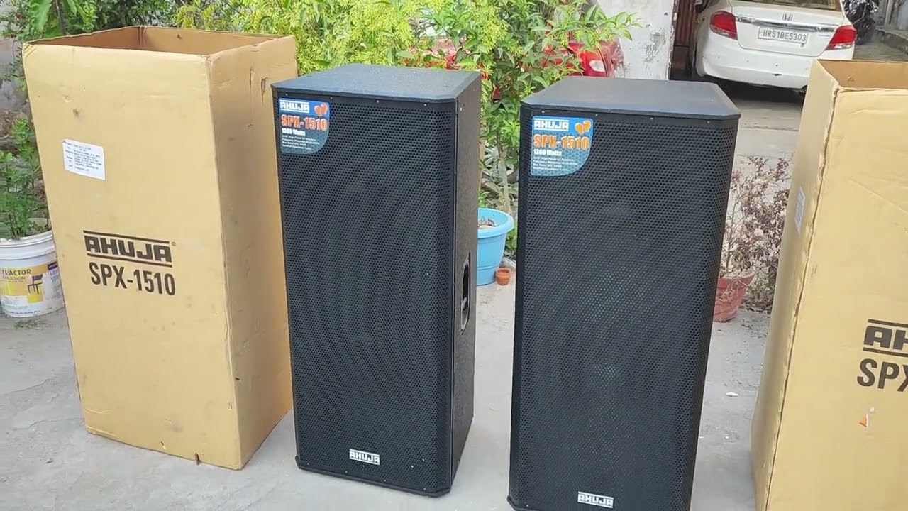 पावर Ahuja Dual 15 Inch 1300w RMS 2600w Peak पावर SPX1510 Dual Tops with 100w HF driver