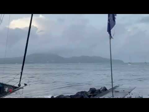 Les effets de la houle de Béryl à Fort-de-France