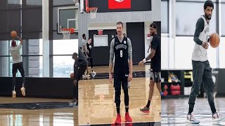 Brooklyn Nets Practice With Kevin Durant, Ben Simmons, Goran Dragic and Kyrie Irving