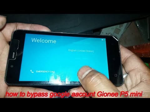how to bypass google account  Gionee P5 mini