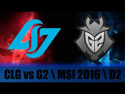 CLG vs G2 MSI 2016 D2 [Highlights]