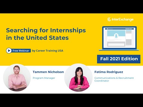 Career Guidance Webinar: Searching for Internships (Fall 2021 Edition)
