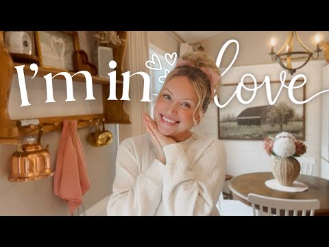 The Valentine’s Day Kitchen I Didn’t Expect to Love! 🩷 A Sweet Cottage Kitchen & Dining Room!