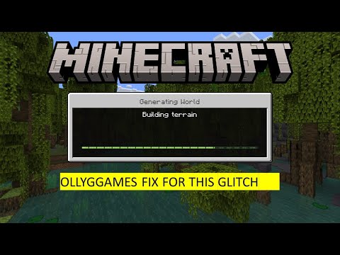 OLLYGGAMES - Stuck Building Terrain Minecraft Glitch