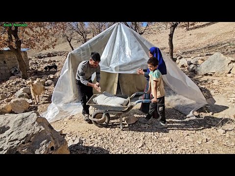 Nomads in the Mountains | Brothers’ Tireless Efforts & Completing the Bathhouse After Many Hardships