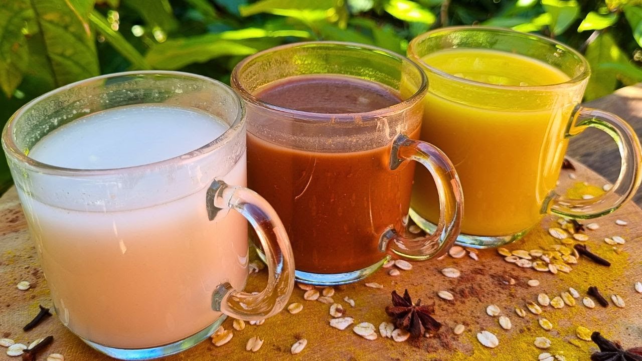 3 BEBIDAS CALIENTES con AVENA Sin Azúcar!! EN 2 minutos| 👉Atole de Avena para el INVIERNO🙋‍♀️