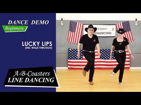 LUCKY LIPS  - Line Dance Demo & Walk Through