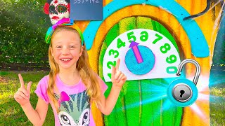 Download lagu Nastya dan Orang-orangan Sawah Menyelamatkan kucing - cerita Halloween untuk anak-anak mp3