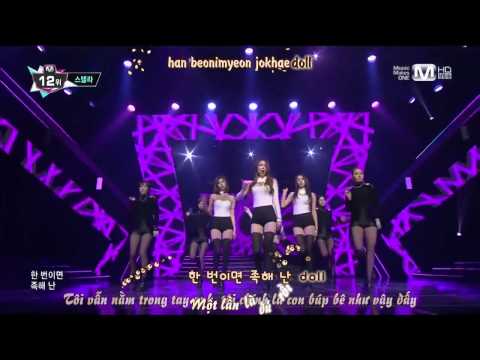 [Vietsub + Kara] 140220 Stellar - Marionette @ M! Countdown