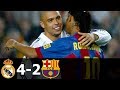 Real Madrid vs FC Barcelona 4-2 All Goals and Highlights with English Commentary 2004-05 HD 720p
