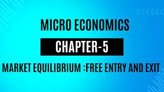 Plus two economics #microeconomics # Market equilibrium: free entry and exit #simple explanation 🔥