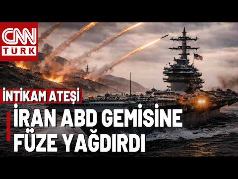 SON DAKİKA🚨SAVAŞ KIZIŞTI! İran, ABD'nin Lincoln Uçak Gemisine 4 Füze Fırlattı!