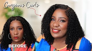 Get Juicy Curls with 7x5 Pre-bleached Kinky Curly Byebye Knots Wig from Beauty Forever Hair