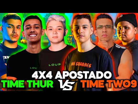 THURZIN AMASSOU GERAL NO 4V4 APOSTADO CONTRA O TWO9! BAK IS BACK? EL MITO PASSOU DOS LIMITES?!