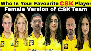 if your favorite Csk Player becomes girl || if Dhoni, Sam curran, Jadeja were girls || #Shorts