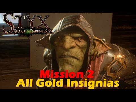 Styx Shards of Darkness Mission 2 Walkthrough Gameplay "All Gold Insignias, Tokens"