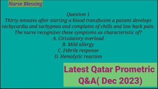 Qatar Nursing Prometric Questions And Answer  11th, DEC 2023.What to expect in qatar prometric.
