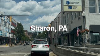 Driving Through Sharon, PA | July 4, 2026 | Scenic Downtown Drive (Accidentally Crossing Into Ohio)