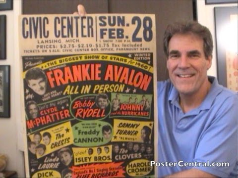 Biggest Show Of Stars Concert Poster 1960s - Frankie Avalon + 10 More!