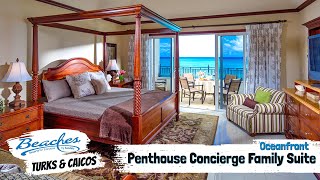 Italian Oceanfront Penthouse Concierge Family Suite S2 | Beaches Turks & Caicos Tour & Review 4K