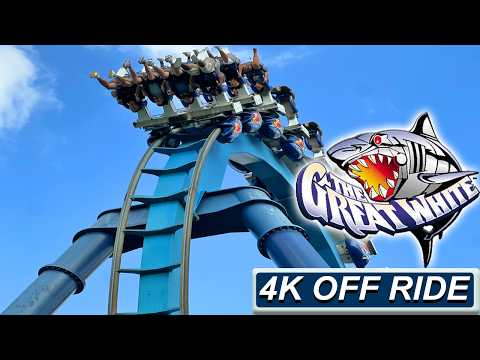 Off-ride footage of a Great White train